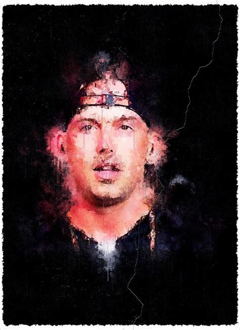 Famous Celebrity RAF Camora Abstract Mixed Media By Luettgen Vidal Pixels