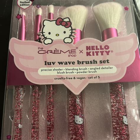 Hello Kitty Makeup Brush Set Depop