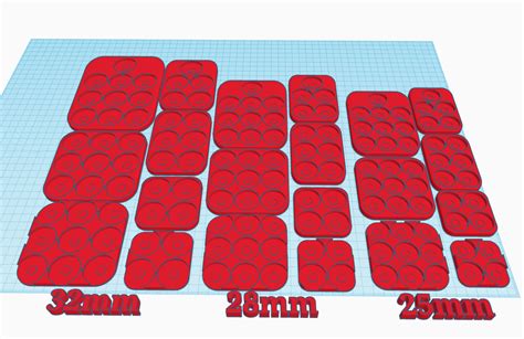 War Hammer Movement Tray 41 And 91 25 28 32mmstl 3d Model By