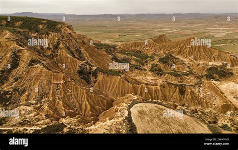 drone photo Bardenas Reales Spain Europe Stock Photo - Alamy