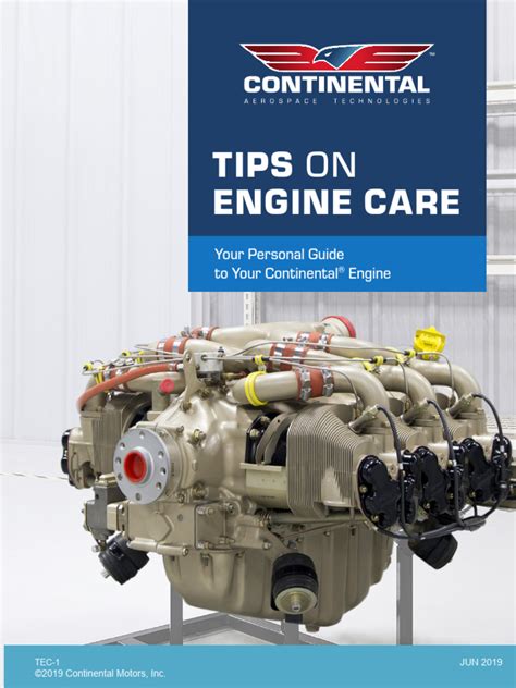 Tips On Engine Care Continental Engines | PDF | Internal Combustion Engine | Turbocharger