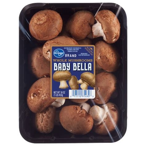 Kroger® Whole Baby Bella Mushrooms, 16 oz - Kroger