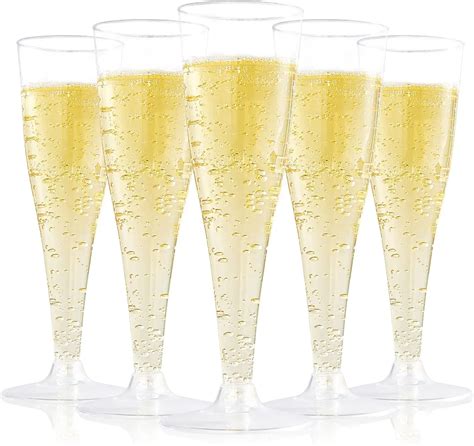 45 Oz Plastic Champagne Flutesclear Champagne Glassesdisposable