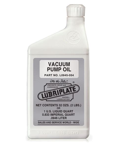 Vacuum Pump Oil | Lubriplate Lubricants Co.