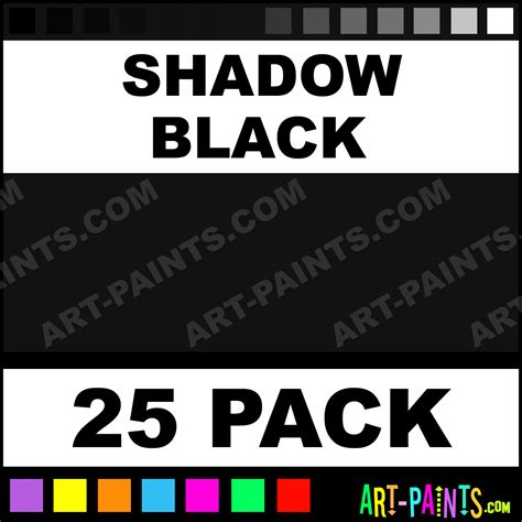 Shadow Black Predispersed Tattoo Ink Paints - 25 Pack - Shadow Black ...