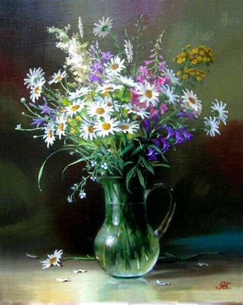 Pin by Serpil Serdar on yeşil Floral painting Flower painting Art