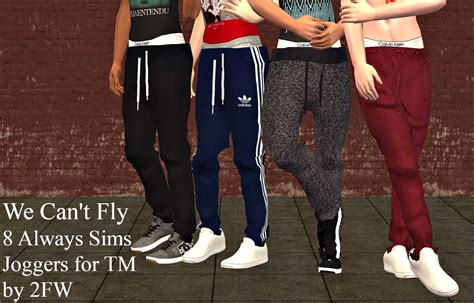 We Can't Fly - 8 Always Sims Joggers for TM | Sims 4, Sims, Sims 4 men ...