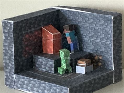 A Paper Model Of A Room With Furniture