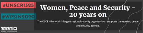 Women Peace And Security 20 Years On Copese E Peacebuilding Newsletter