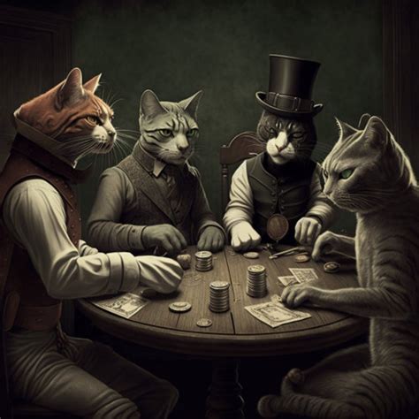 Cats Playing Poker - Etsy