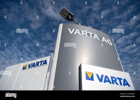 Ellwangen Germany Th June The Varta Logo Can Be Seen On A