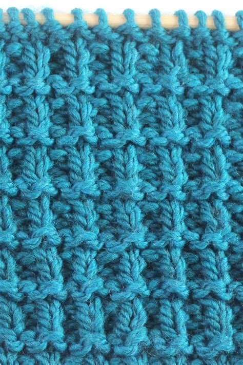 Hurdle Stitch Knitting Pattern For Beginners Studio Knit