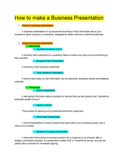 How To Do A Business Presentation How To Make A Business Presentation