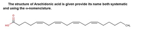 solved  structure  arachidonic acid   provide cheggcom