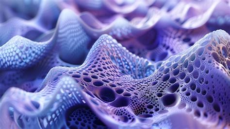 Premium Photo Futuristic Purple And Blue Wavy Texture Abstract