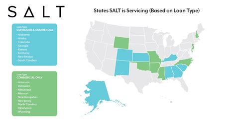 Here is a map highlighting the states and loan types SALT is currently ...