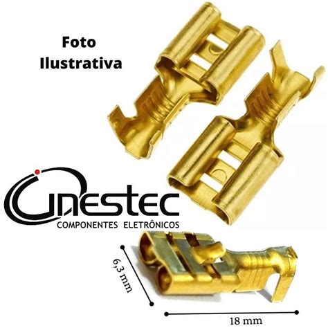 TERMINAL FASTON FEMEA 6 3mm TRAVA E JANELA A DEZENA Cinestec