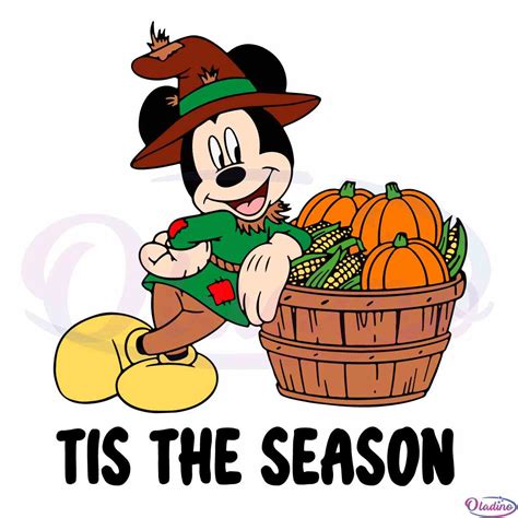 Fall Mickey Svg Autumn Harvest Pumpkin Season Cutting Files