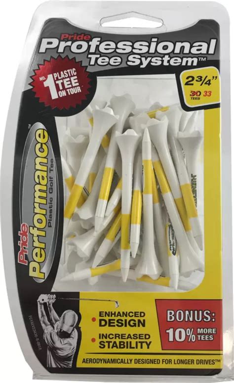 Pride PTS 2.75" Performance Golf Tees - 33 Pack | Golf Galaxy