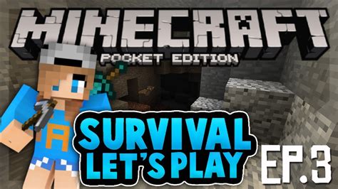 Survival Lets Play Ep3 Starting Our First Home Minecraft Pe Pocket