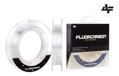 Linha Leader Fluorocarbon Albatroz Fishing 50m 0 33mm 19lbs Cor