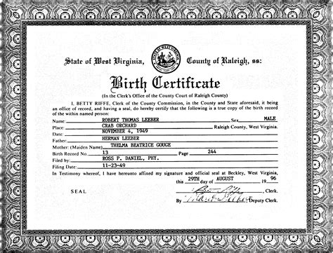 Lil Uzi Birth Certificate