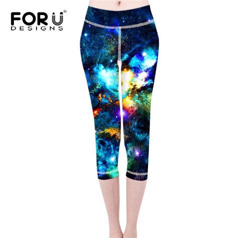 Forudesigns Fitness Legging 3d Galaxy Space Printed Panty For Women