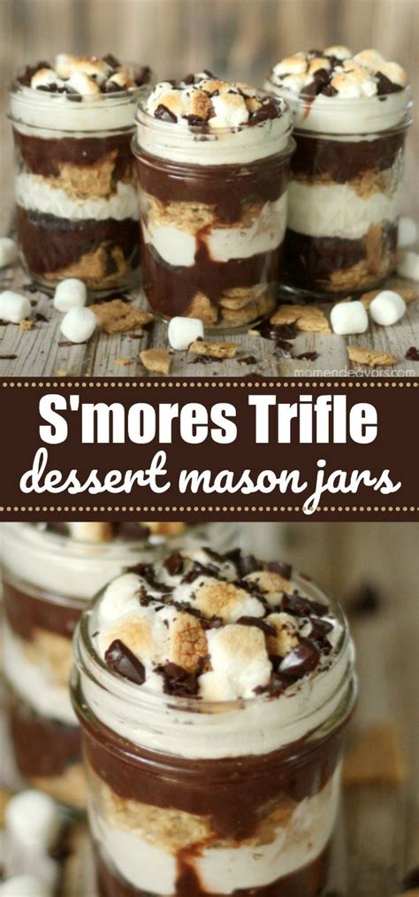 S Mores Dessert Trifle In A Jar A Sweet Twist On A Classic Favorite