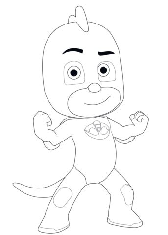 Gecko from PJ Masks coloring page | Free Printable Coloring Pages