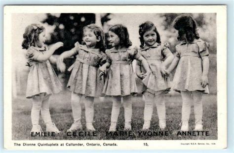 Dionne Quintuplets Sisters At Callander Ontario Canada C1930s