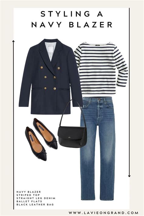 8 Ways To Style A Navy Blazer Blazer Outfits For Women Blue Blazer Outfit Navy Blue Blazer