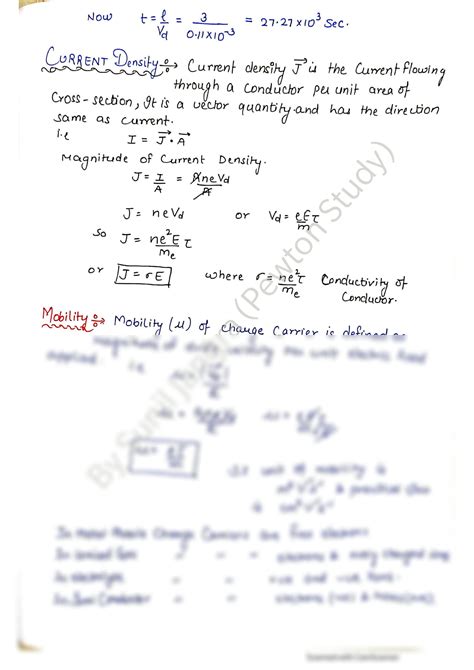 Solution Class 12th Physics Chapter 3 Current Electricity Class12 Ncert Physics Handwritten