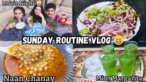 Sunday Full Day Vlog Special Naan Chanay Ka Nashta Kiya Tasty Mint