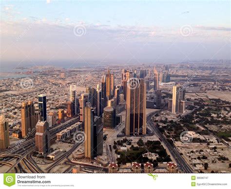 Distrito Do Centro De Dubai UAE Imagem De Stock Imagem De Horizonte