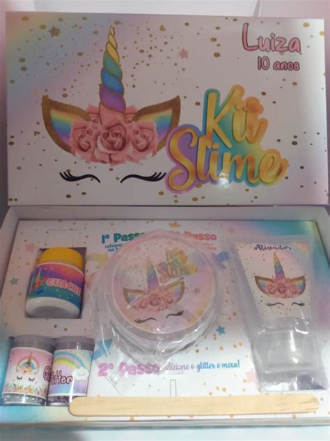 Kit Slime Na Caixa Embalagens Personalizadas Unic Rnio Elo