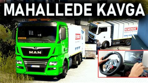 KAMYONLA MAHALLEDE ÇÖP KAVGASI w imdatTV Keremkulak ETS 2 MOD