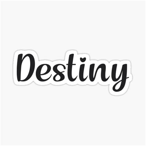 "Destiny" Sticker by 99Posters | Redbubble