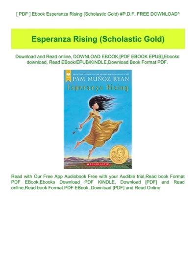 Pdf Ebook Esperanza Rising Scholastic Gold Pdf Free Download