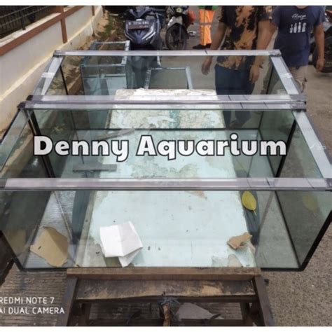 Jual Must Have Aquarium Kaca Ukuran X X Cm Mm Full Lem Hitam