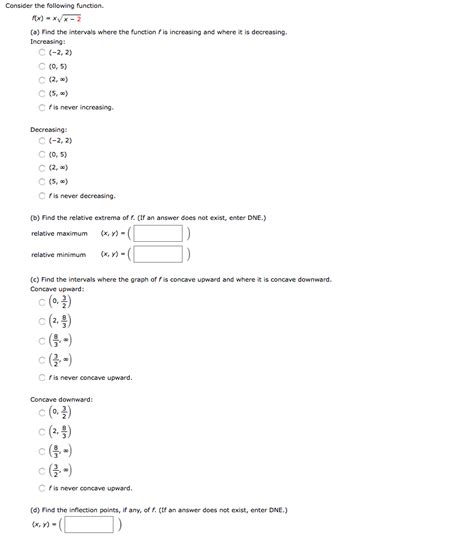 Solved Consider The Following Function Rx X X 2 A Find Chegg