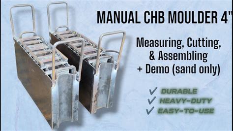 How To Make A 4 Manual Concrete Hollow Block Chb Moulder Freddie Metalworks Freddie