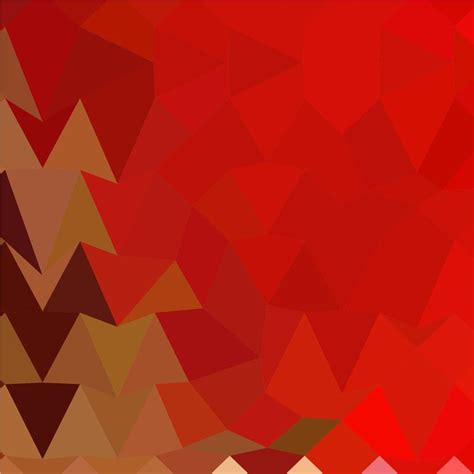 Coquelicot Red Abstract Low Polygon Background Vector Art At