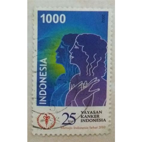 Jual AA Perangko Indonesia 2002 25 Tahun Yayasan Kanker Indonesia