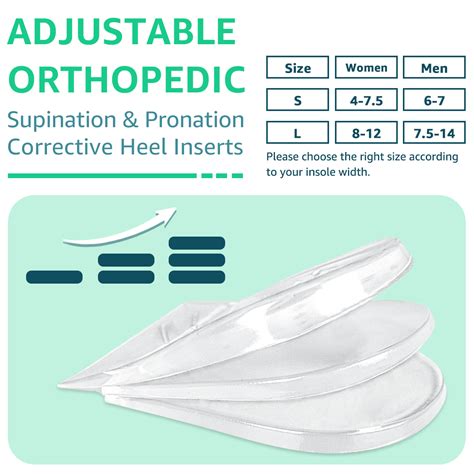 Skyfoot Orthopedic 3 Layer Heel Wedge Inserts For Supination Pronation