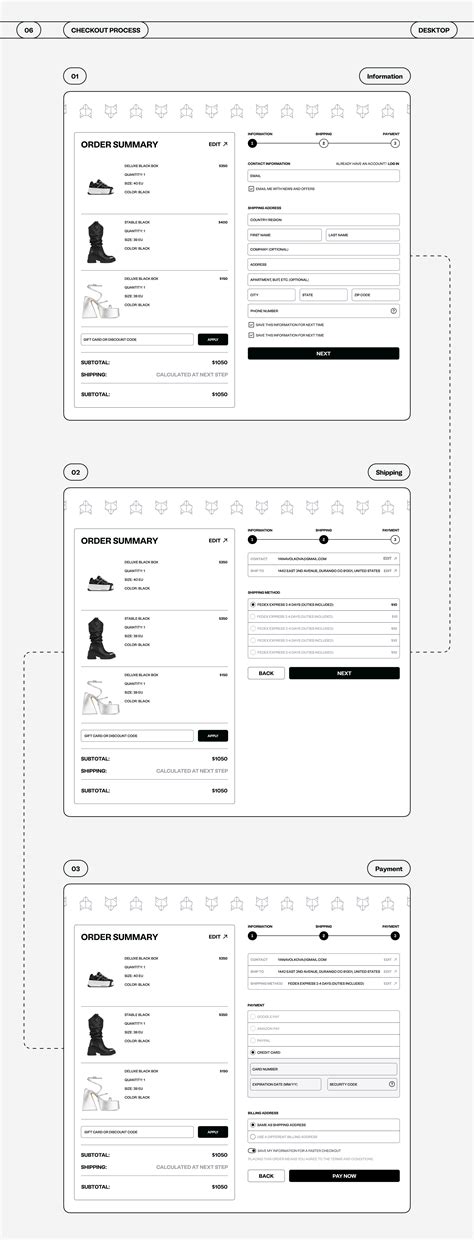 Naked Wolfe Ux Ui Redesign E Commerce Behance