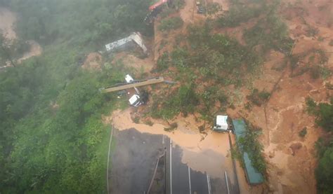 Prf Divulga Primeiras Imagens A Reas Da Regi O Do Deslizamento Na Br