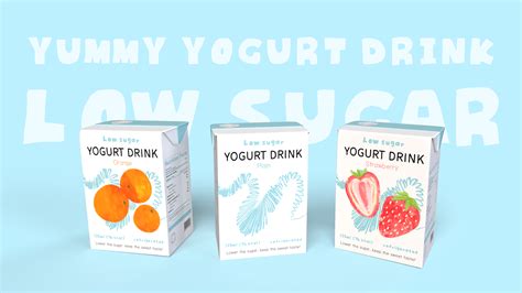 Low Sugar YOGURT DRINK on Behance