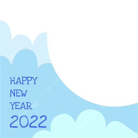 Happy New Years White Transparent, Happy New Year Frame, Cute, New Year, Happy New Year PNG ...