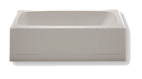 27 X 54 Fiberglass Bathtub Center Drain White Finish