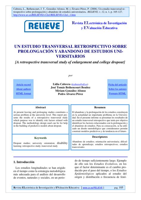 Investigación transversal según los autores la clave para el éxito